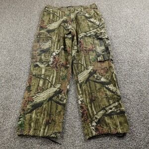 Mossy Oak Pants Mens 36X31 Brown Green Break Up Camo Cargo Outdoor Hunting Hike